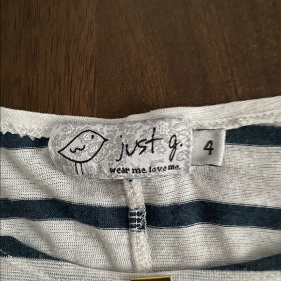 JUST-G Striped Shirt with Panda Print - Picture 8 of 8